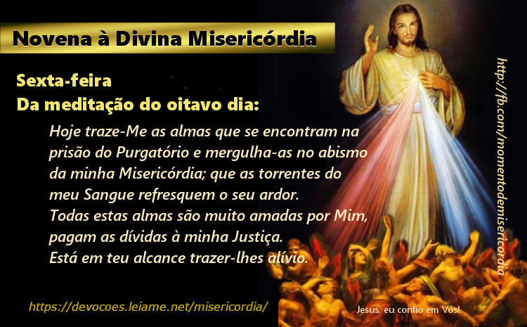 Novena à Divina Misericórdia - 8º dia